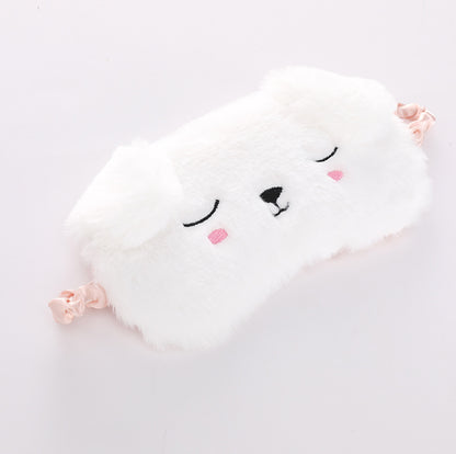 Cute Plush Animal Sleeping Mask for Girls and Women