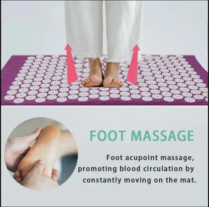 Yoga Acupressure Mat &amp; Pillow Set