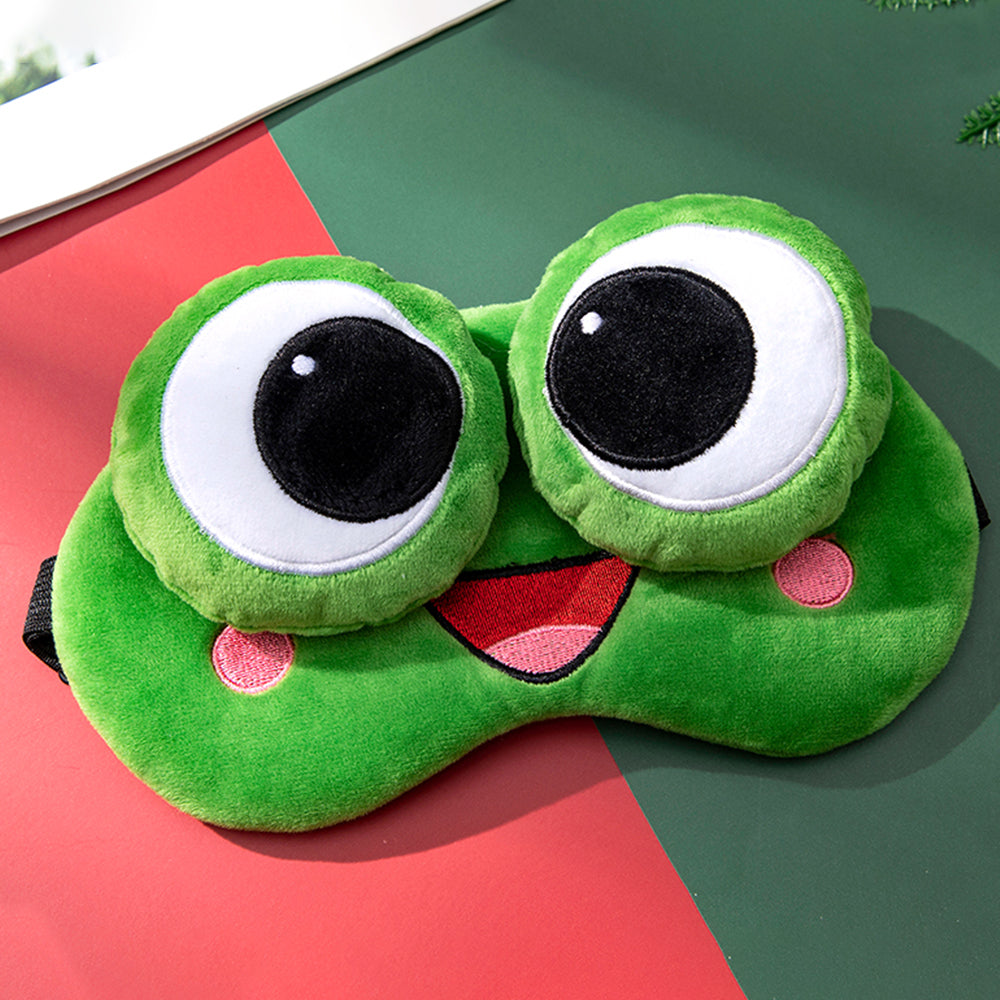 Cute Plush Sleeping Mask with Eye Patches for Relaxation