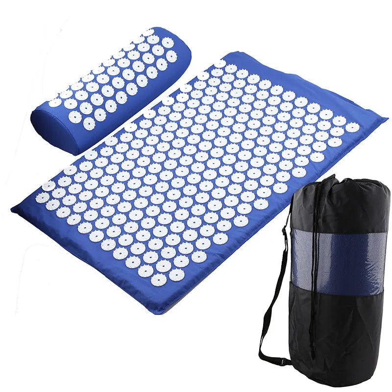 Yoga Acupressure Mat &amp; Pillow Set
