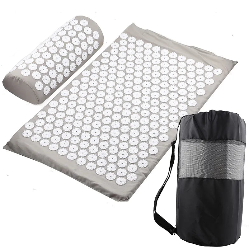 Yoga Acupressure Mat &amp; Pillow Set