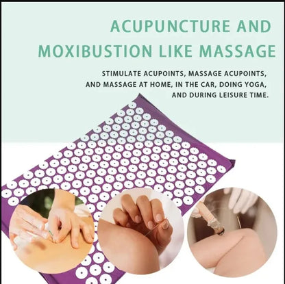 Yoga Acupressure Mat &amp; Pillow Set