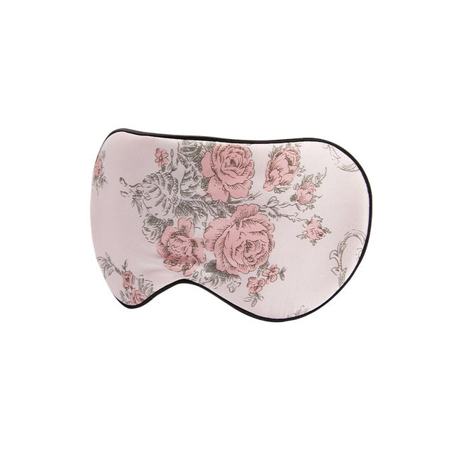 Silk Sleeping Mask with Porcelain Pattern Eye Cover