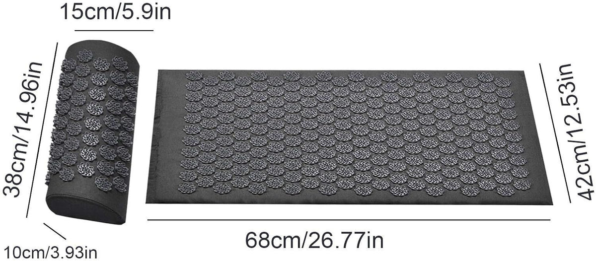 Acupressure Massage Mat and Pillow Set