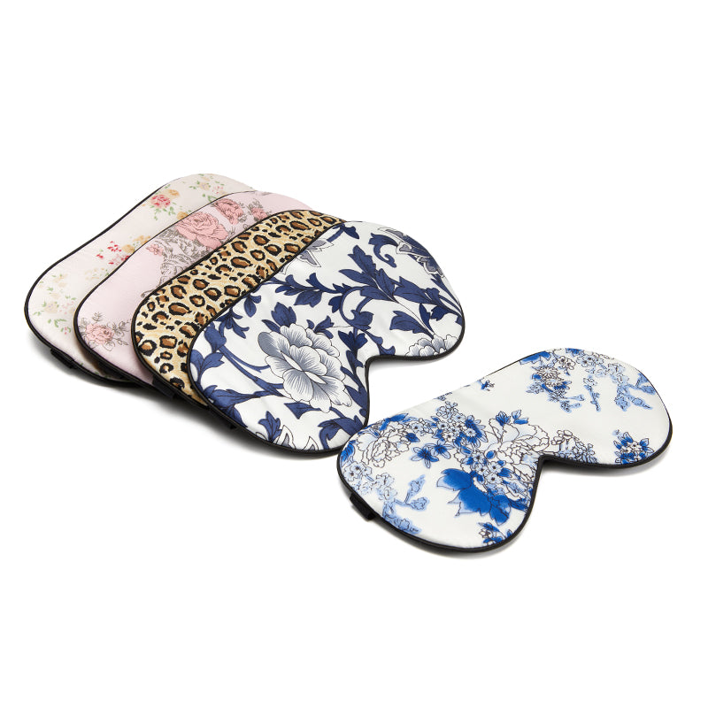 Silk Sleeping Mask with Porcelain Pattern Eye Cover