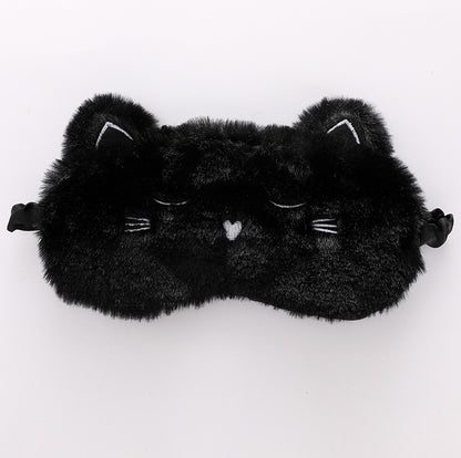 Cute Plush Animal Sleeping Mask for Girls and Women