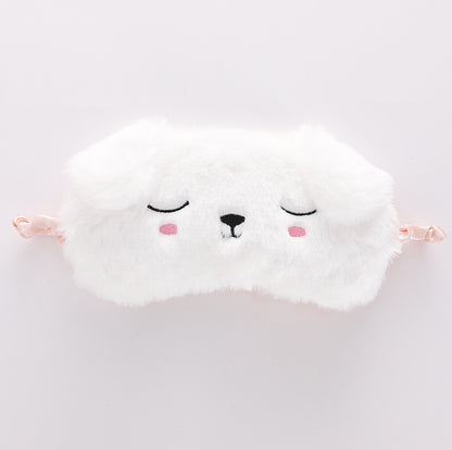 Cute Plush Animal Sleeping Mask for Girls and Women